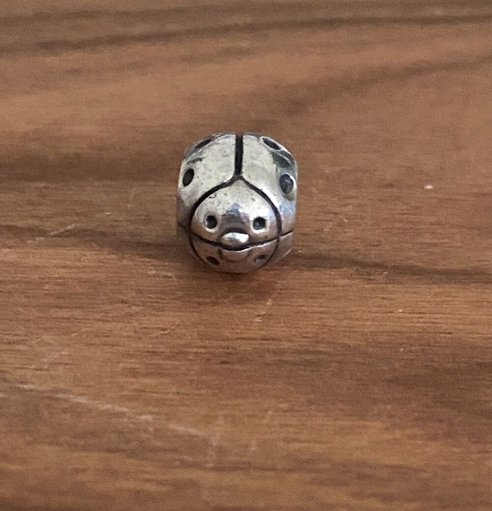 Authentic Pandora Lucky Ladybug Sterling Silver Charm